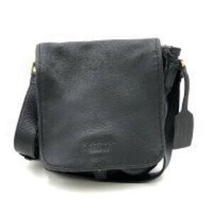 Prada messenger bag shoulder black leather